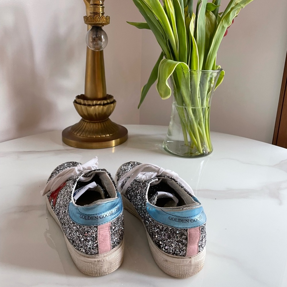 Sparkly Golden Goose sneakers in good condition